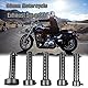 Motorrad-Abgasschalldämpfer Motorrad Schalldämpfer Universal Motorrad Auspuff Schalldämpfer DB Killer Schalldämpfer (60mm) Schwarz Schalldämpferrohr Kompatibel mit 60mm Auspuffrohr
