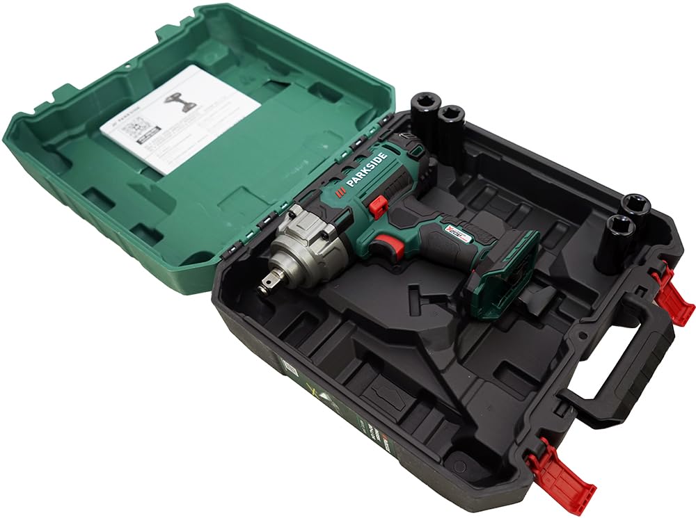 PSIDE Parkside® Atornillador de Impacto rotativo para Coche a batería 20V PASSK 20-Li B2, 1/2", sin batería ni Cargador, Atornillador de Impacto, máx. 400 NM