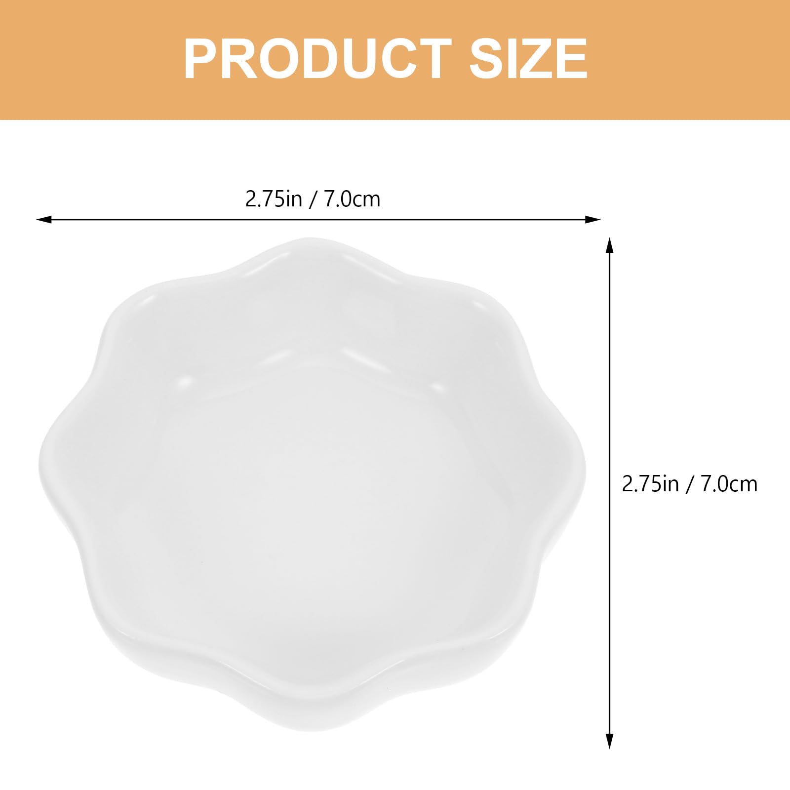 Happyyami Lot de 2 Gamelles en Céramique Blanche pour Hamster, Accessoires Solide pour Petits Animaux, Anti-Renversement, Matériau Céramique, pour Alimentation et Eau