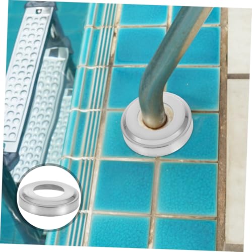 Cubiertas de protección para escalera de piscina de acero inoxidable 4 piezas miniatura 7