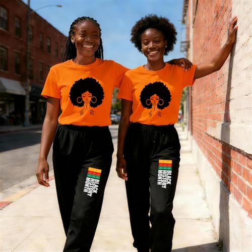 Image of Black History Shirts Black Graphic tees for Men and Women, Magic Fashion Afro American Natural Hair Vintage Melanin T-Shirts