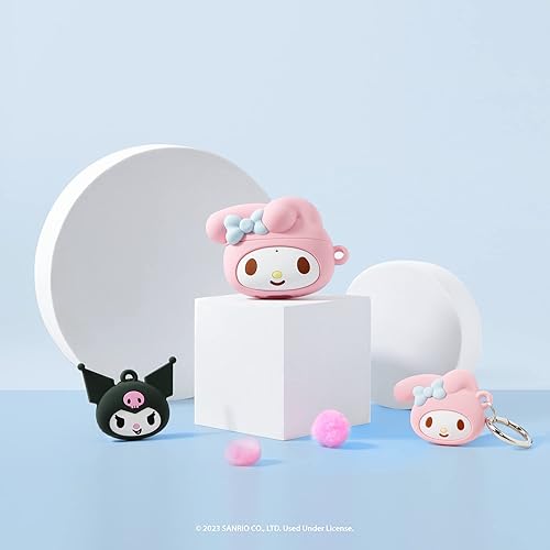 Miniatura 8 de iFace My Melody - Correa de muñeca con cuentas y funda My Melody Figure AirPods ProPro 2 con mosquetón