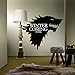 Produktbild Inovey T-5 Game of Thrones Stark Family Emblem Ice Wolf Wandaufkleber Graviert Wandaufkleber - Schwarz