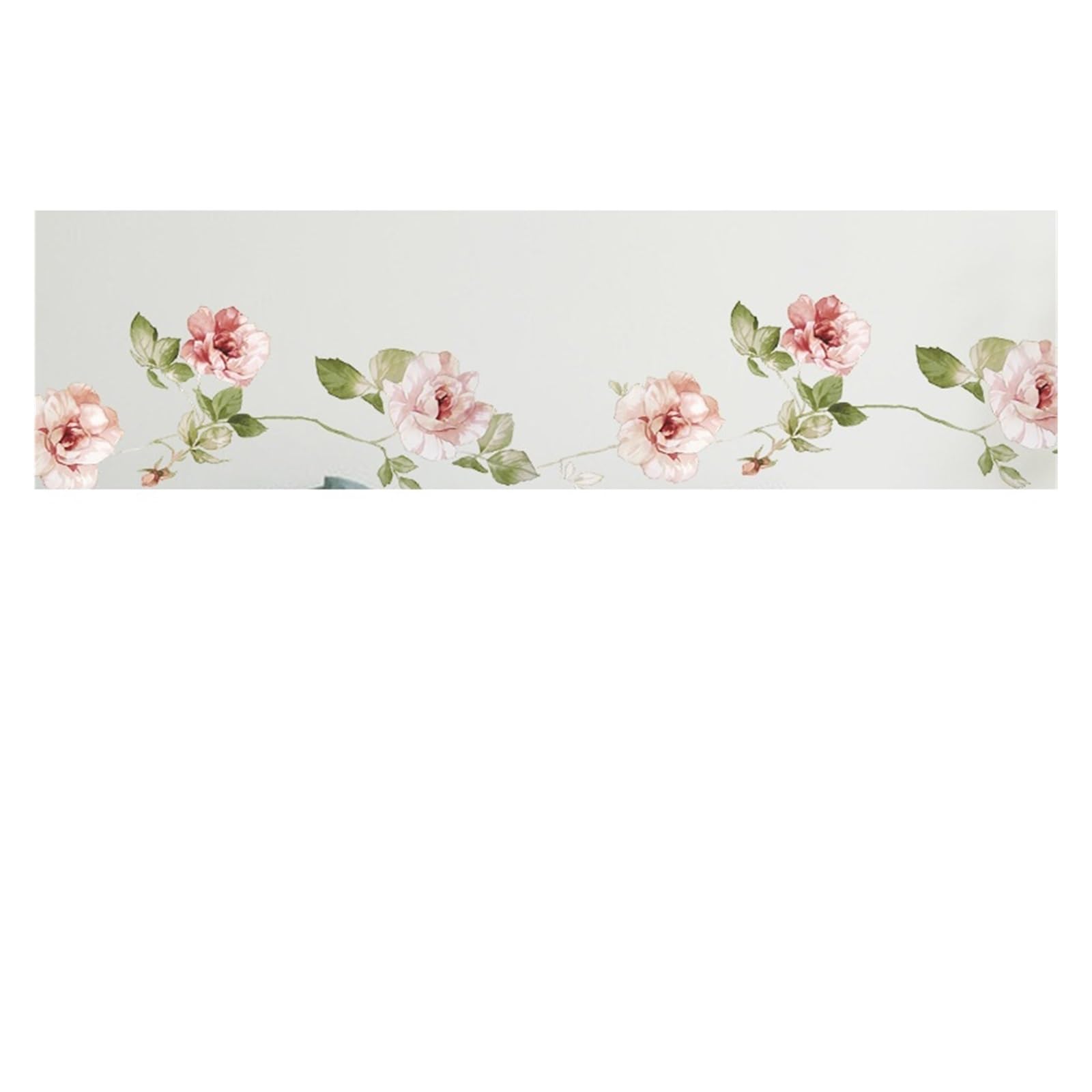 Wall Stickers Flowers Vine Wall Sticker Bedroom Home Decoration Living Room Skirting Removable Wallpaper Self-Adhesive Stickers