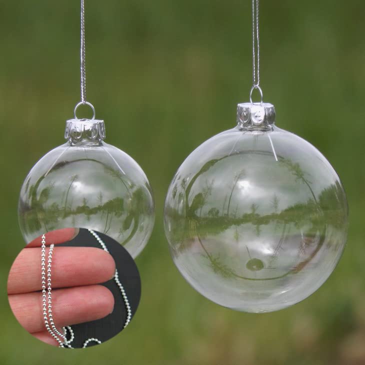 Catena A Sfere In Acciaio Inox Da 6 Metri – Fai Da Te, Gioielli E Decorazioni (2,4 Mm Con 20 Connettori)