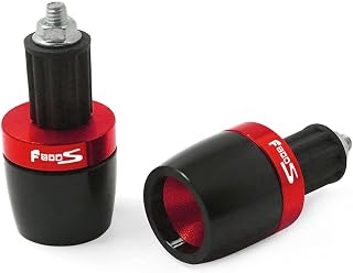 Motorcycle End Grip Slider Universal Motorcycle 7/8" Handlebar Hand Grips Ends Counterweight Handle Bar Cap End Plug Slider For B-M-W F800 S F800S F 800 S (Color : Titanium)