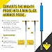 T&T Tools Mighty Probe with Slide Adapter – Insulated Metal Soil Probe, Ground Probe Rod with T-Handle, Septic Tank Locator Soil Sampling & Compaction Tester - 50 Inch Length, 3/8