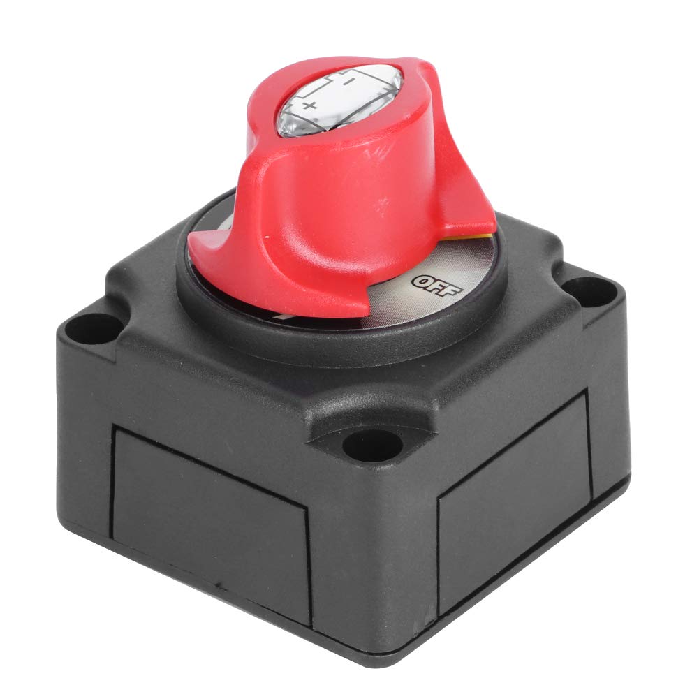 DC 12V 24V wyłącznik akumulatora główny izolator odcięcia zasilania wyłącznik przeciwwyciekowy do samochodu RV łódź obudowa z tworzywa ABS 300A prąd znamionowy 1000A prąd chwilowy