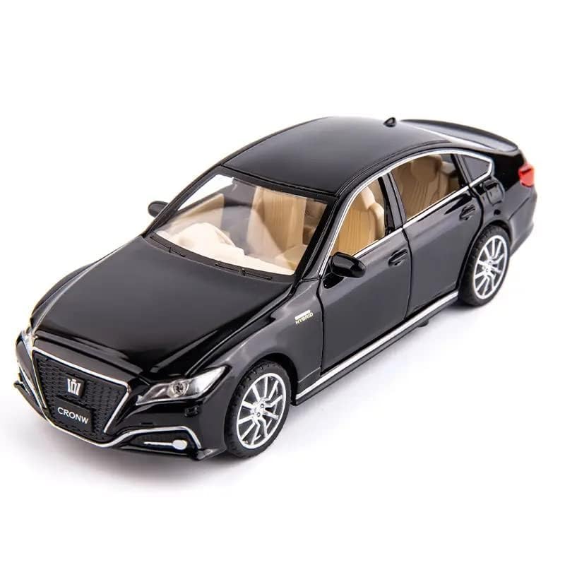 Image of SPITEN TOYATA Crown Model Car 1:32 Diecast Scale Model Metal Pull Back Toy car for Kids with Openable Doors & Light, Music Toy Vehicle for Kids - Colors as Per Stock
