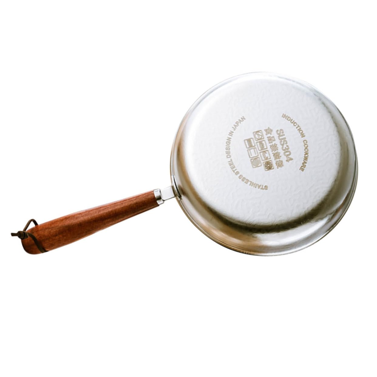 VOSAREA Mini Frying Pan Nonstick 304 Stainless Steel Egg Skillet Wood Handle Small Cooking Pan for Eggs and