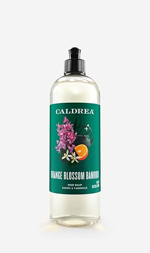 Miniatura 10 de Caldrea Jabón para platos, líquido biodegradable para lavavajillas hecho con corteza de jabón y aloe vera, madera flotante de agua de rosa, 16