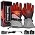 COREEDGE Heated Gloves for Women with Battery Pack Rechargeable, Skiing Heated Glove for Men with 3 Heating Levels Waterproof & Windproof Battery Electric Gloves Warm Gloves for Cold Weather