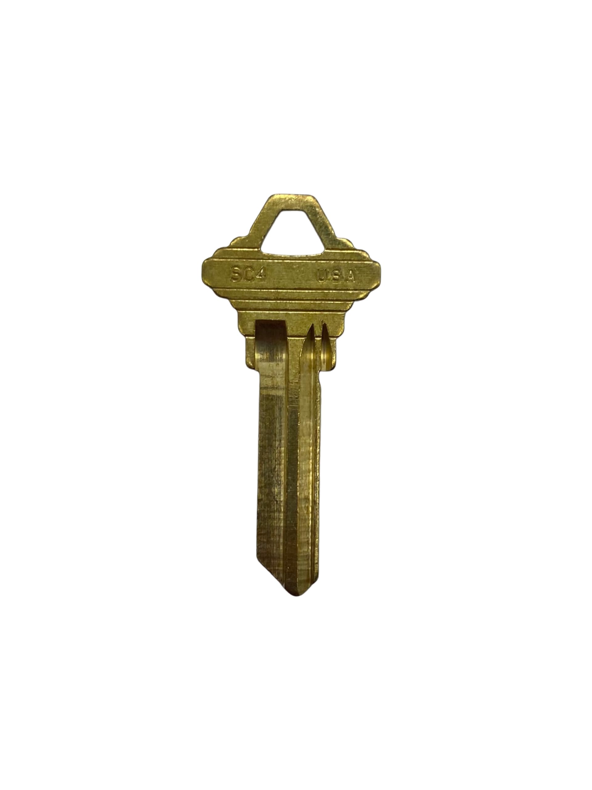 Ilco Kaba SC4-BR SC4 Blank Key - Brass, Pin Tumbler Lock Key Blank - 50 Pack - Painted, Scratch-Resistant