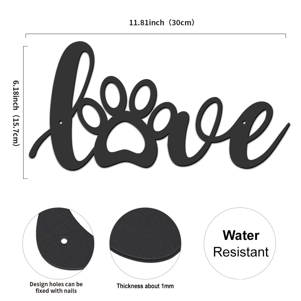 enithElite Wall Decor, Wall Art Living Room Kitchen Dining Decorations, Metal Sign for Dinning Bedroom Living, Housewarming Gifts for Men Women Friend (Love 7, 1)