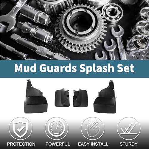 Image of Mud Flaps Splash Guards for Toyota Land Cruiser LC100 1998-2007 Front & Rear Mud Guards W /Mount Accessories