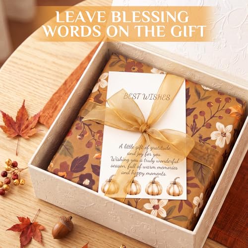Image of Spiareal 100 Pcs Blank Note Cards Index Card, White, 4 x 6 in, Autumn