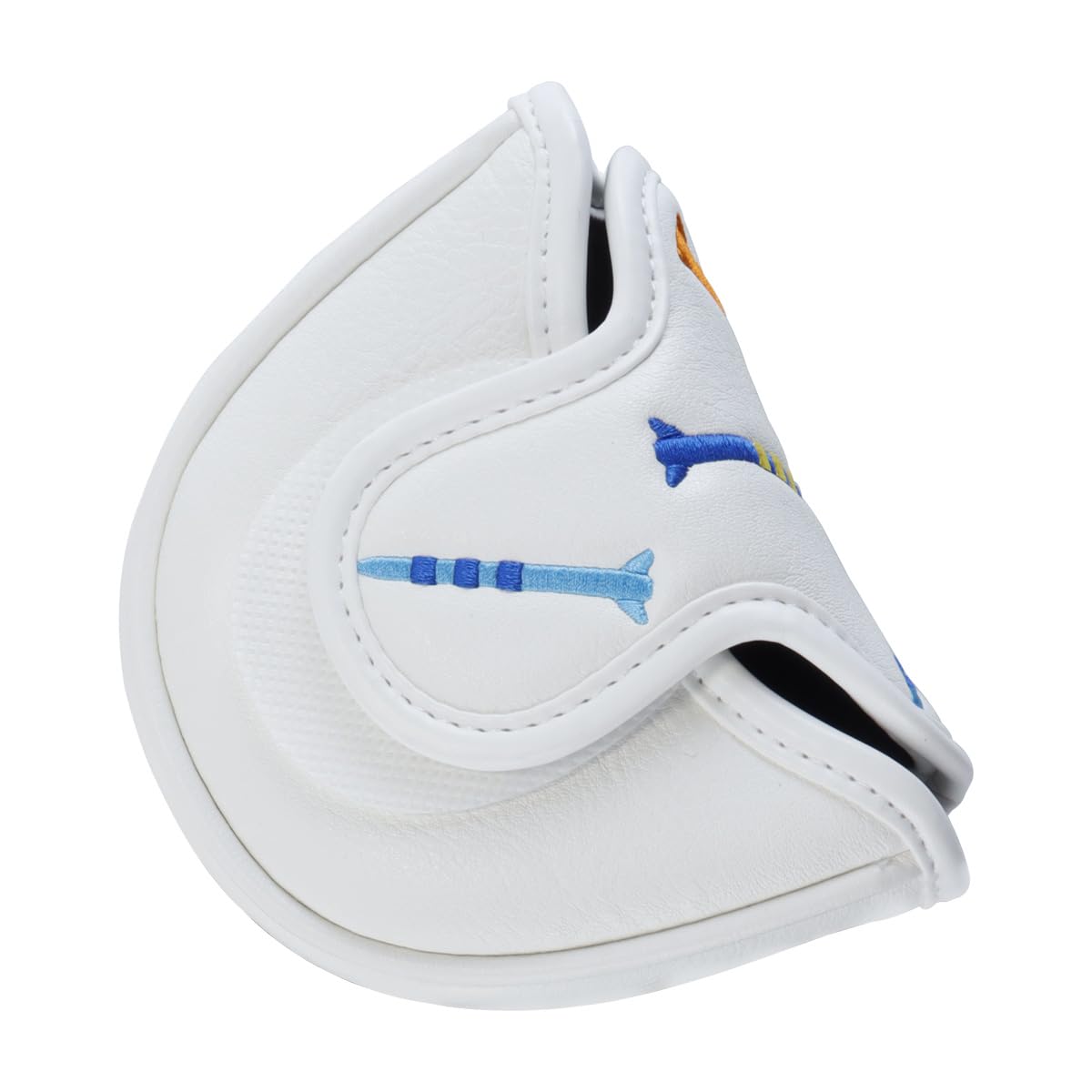 Alide Housse De Putter De Golf Magnétique, Maillet En PU Avec Fermeture Magnétique, Portable Et Facile À Installer (blanc)