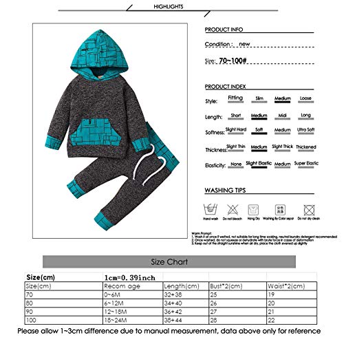 Baby Boy Hooded Shirt + Broek Lange Mouw Katoen Set Sweatshirts 2st - Image 8