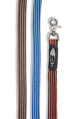 Barefoot BeGentle Zügel Hellblau – Gewebt & Soft-Material – Zweifarbige Optik – 240cm – Flach & weich verarbeitet – Mit Schnapphaken – passend zum Knotenhalfter