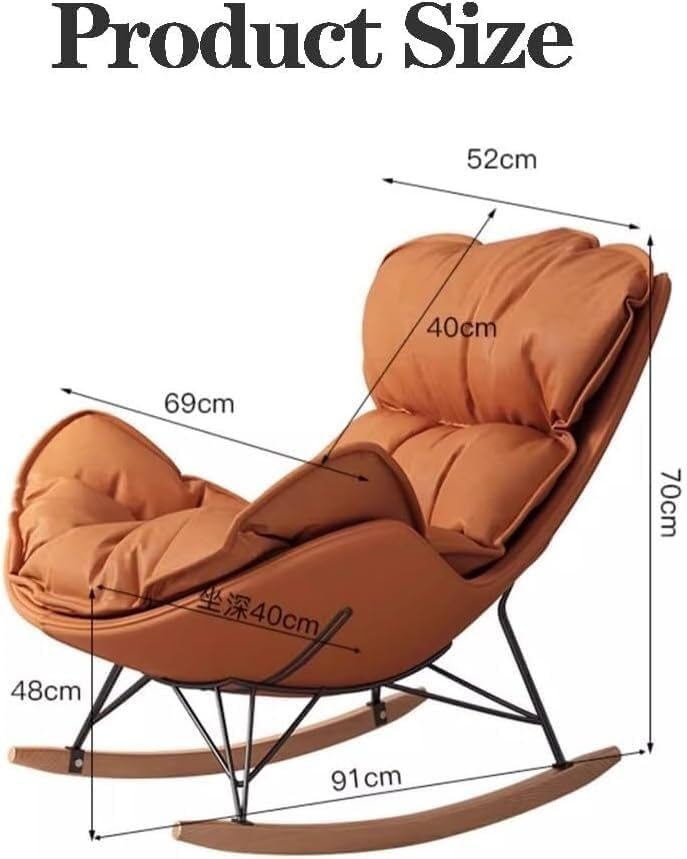 Fauteuil à bascule en tissu pour créer un cocon de douceur et de sérénité