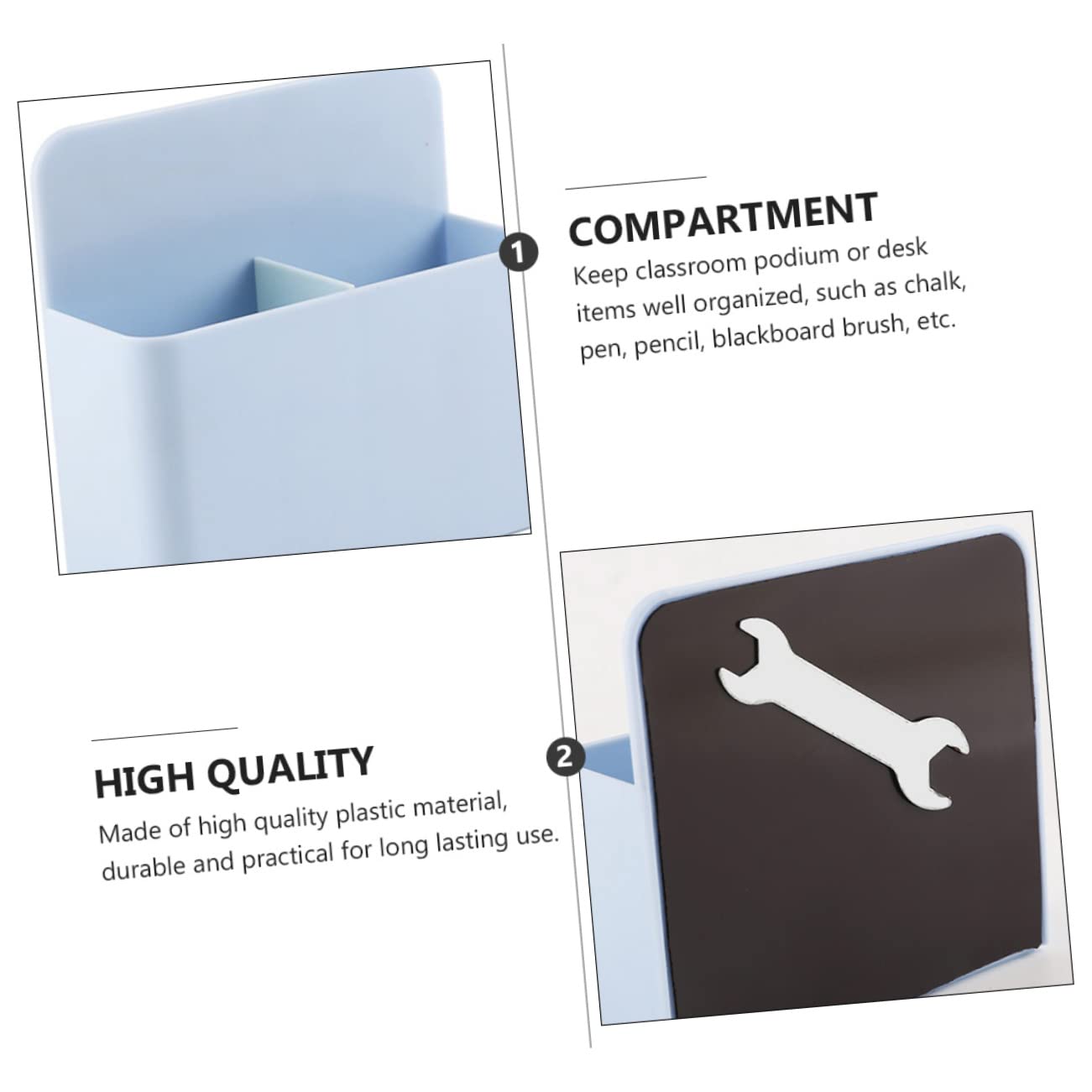 NUOBESTY 3pezzi Scatola Magnetica Per Penne Portapenne Plastica Per Scrivania Organizzatore Multifunzionale Per Materiale Didattico e Cancelleria Design Compatto e Adesivo