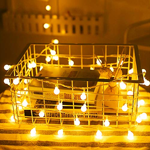 Rock Ninja Globus Lichterketten, 6M 40Pcs LED Batteriebetriebene...