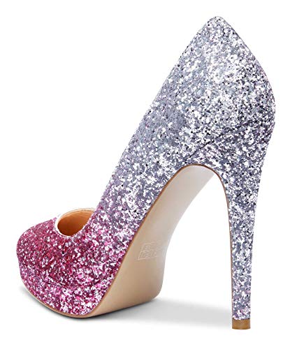 Image of Castamere Womens High Heels Platform Pumps Slip-on Stilettos 12CM Heel Office Dress Shoes