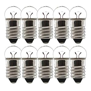 10x AMPOULE 6V 0.6W E10 A VISSER VELO FEU ARRIERE DYNAMO CYCLOMOTEUR MOTO MOBYLETTE