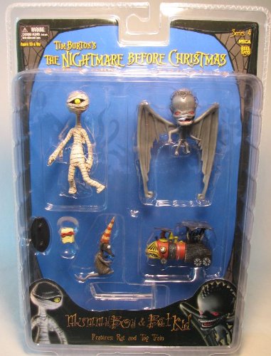 NECA Tim Burton's The Nightmare Before Christmas Series 4 Action Figure Mummy Boy & Bat Kid