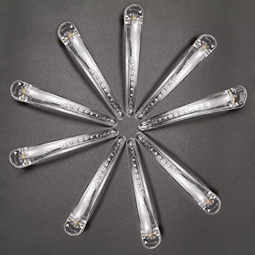 Hair Clips For Women 12 Pcs Duckbill Alligator Hair Barrettes Pins Alligator Hair Clips Duck Billed Hair Clips Non Slip Colorful Plastic Duckbill For Styling Sectioning--Transparent #TOP3