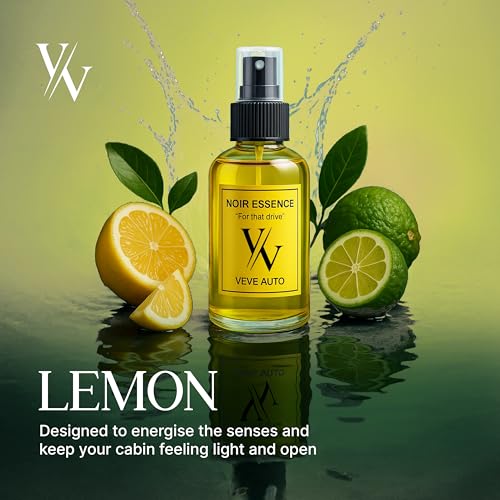 Image of Luxury Lemon Car Perfume Spray - Long Lasting Car Fragrance (50ml) | Long Lasting Car Fragrance for Premium Vehicles | Best Car Perfume for Luxury Cars | Odor Neutralization Luxury Perfumes