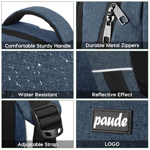 Image of Paude Backpack School, Laptop, Bookbag for Teen Boys 15.6 Inch College, Business, Work, Travel (Blue, 15.6 inch)