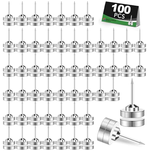 Magnetic pushpins and clips set for cork boards