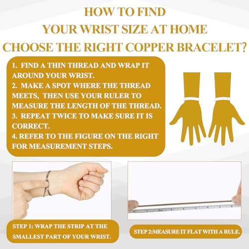 6 Pcs Copper Bracelets for Men Women Copper Cuff Bracelets Adjustable Size Health Jewelry Gift Handmade Uncoated Health Jewelry Gifts(Wire Overlap Style)3