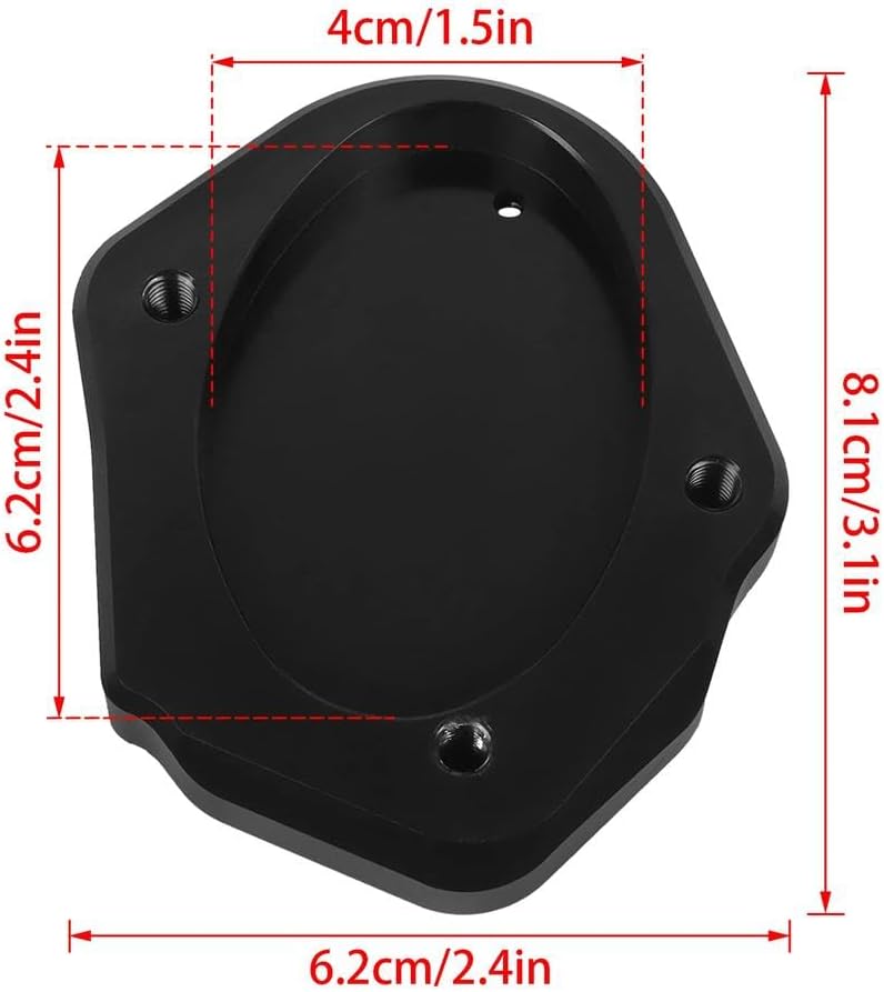 Kickstand For Kawasaki Eliminator SE 500 450 2023 2024 Motorcycle Foot Side Stand Extension Enlarger Plate Support Pad(Green)