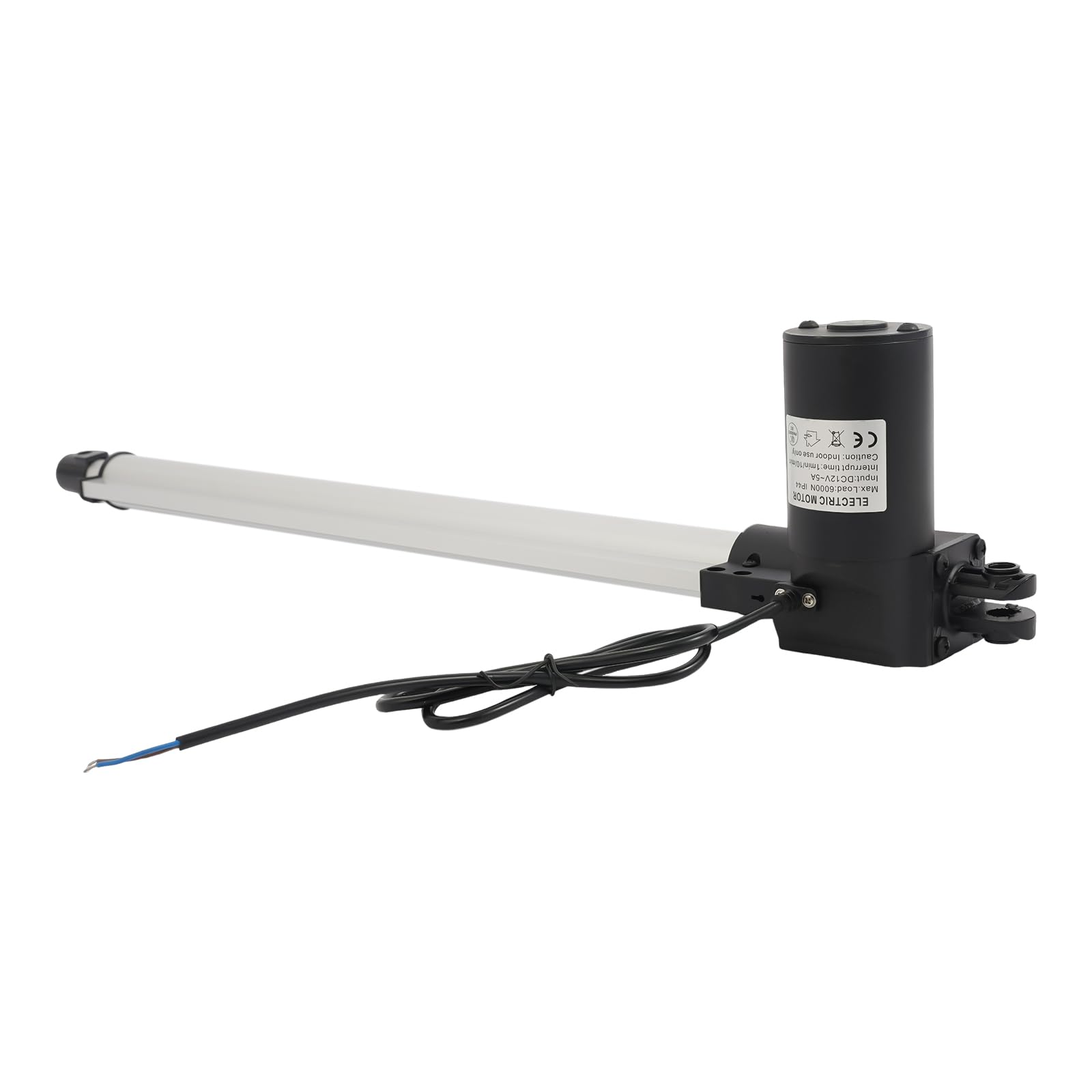 6000N Schwerlast Linearantrieb 500mm Hub 12V DC - IP44 Wassergeschützt & ≤48dB Ultra Leise - Linearmotor für Tischverstellung, Massagestuhl, Toröffner, Elektrische Türen - mit Montagehalterungen