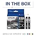EPSON 220 DURABrite Ultra Ink Standard Capacity Black Dual Cartridge Pack (T220120-D2) Works with WorkForce WF-2630, WF-2650, WF-2660, WF-2750, WF-2760, Expression XP-320, XP-420, XP-424