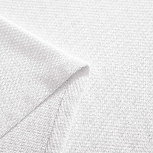 Image of Tommy Hilfiger - King Cotton Blanket, Textured Pique Weave Bedding, Medium Weight Soft Blanket, Anti-Pilling & Fade Resistant, Ideal for Layering, Oeko-TEX Certified (White)