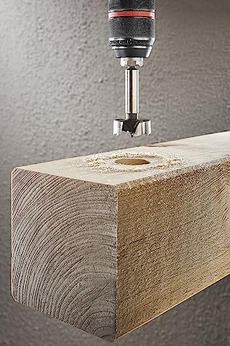 wolfcraft Forstnerbohrer, Ø 35 mm I 3310000 I Für Bohrungen in Holz und Kunststoff I Sechskant-Schaft für schnellen Werkzeugwechsel