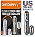 Tennis Score Keeper for Racket and Paddle, Tennis Score Counter, Small, Easy-to-Mount Point Tracker for Recording Points, Games, and Sets, Featherweight Score Keeping Device, 2g (Black)