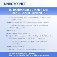 MNBOXCONET 1U Rackmount i5 3320M Firewall Appliance 989 Network Security Industrial Control Server, DDR3 Barebone Msata SSD, 6 x 2.5GbE I226V LAN, RJ45 Console OPNsense, VPN – Ansicht 7