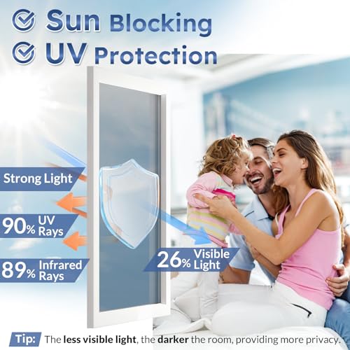 Rabbitgoo One Way Window Film Daytime Privacy Mirror Window Tint For Home Office thumb #1