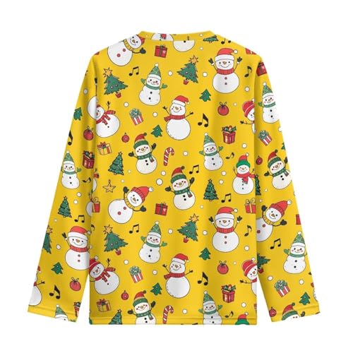 Xhuibop Boys Long Sleeve Shirts Size 3-16 Years Old Crewneck Tshirts Shirts for Kid Comfort Soft T Shirts Falloutfits for Boy2