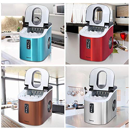 16 kg Desktop Eismaschine Mini Kleine Gewerbliche Haushaltstee Shop Bar Vollautomatische Eismaschine, Standalone… – Bild 4