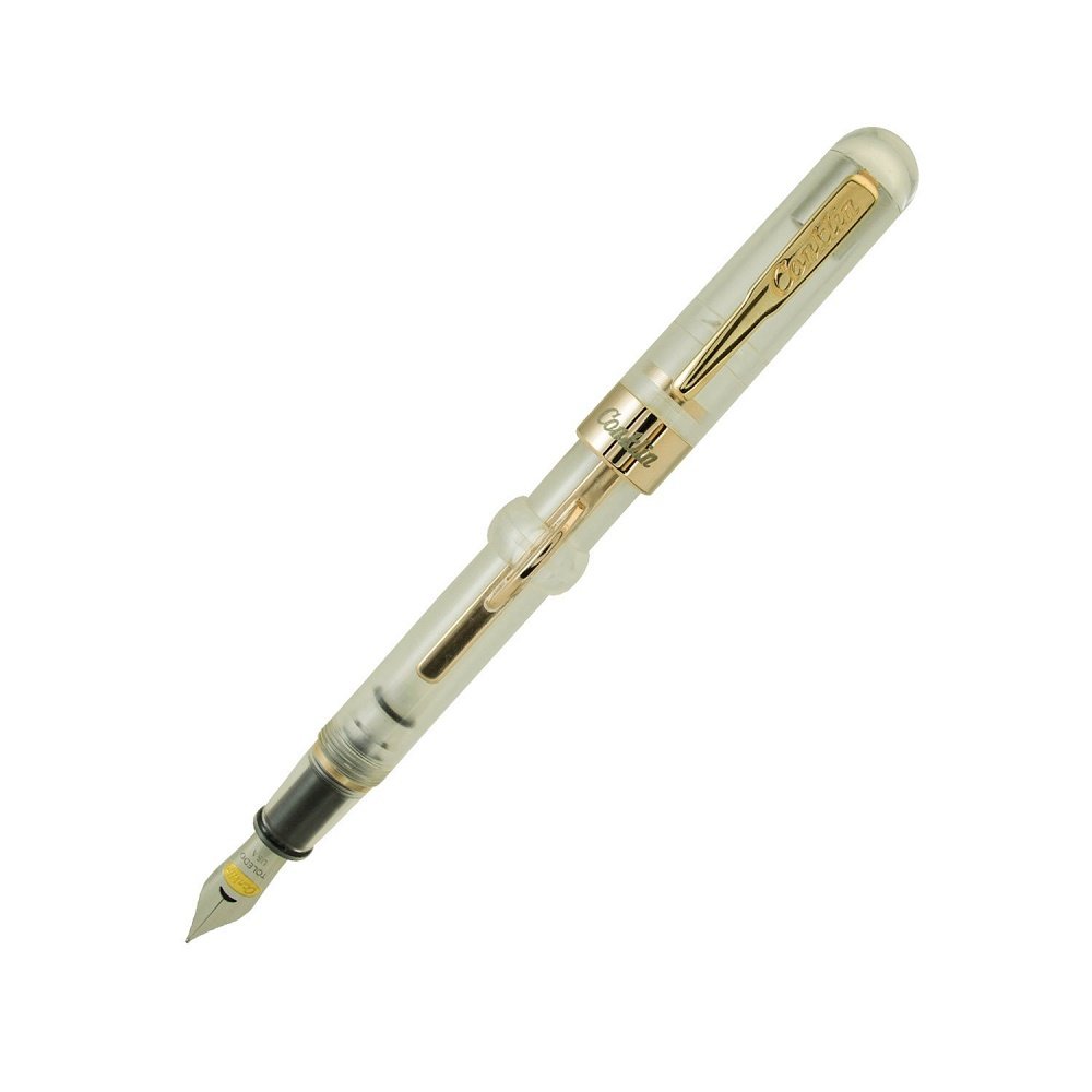 Conklin Mark Twain Demo Crescent Limited Edition 1898 Clear w/ RoseGold Dolma Kalem M Uç