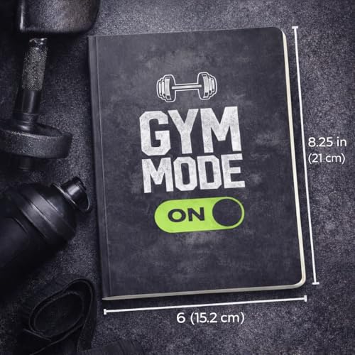 Image of Fitness Workout Journal A5 | 120 Ruled Pages | 80 GSM Paper | Gym & Goal Tracking Notebook | Rounded Corners | Softcover