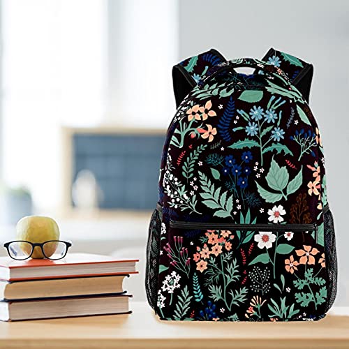 Sac à dos motif floral au design multicolore original et compartimenté