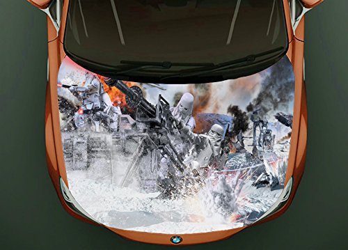 Star Wars, Fight Attack Full Color Car Hood Vinyl, Car Vinyl Graphics gc 968