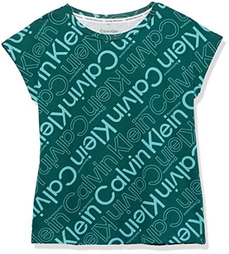 Image of Calvin Klein Girls Short Sleeve Active Legacy Logo T-Shirt