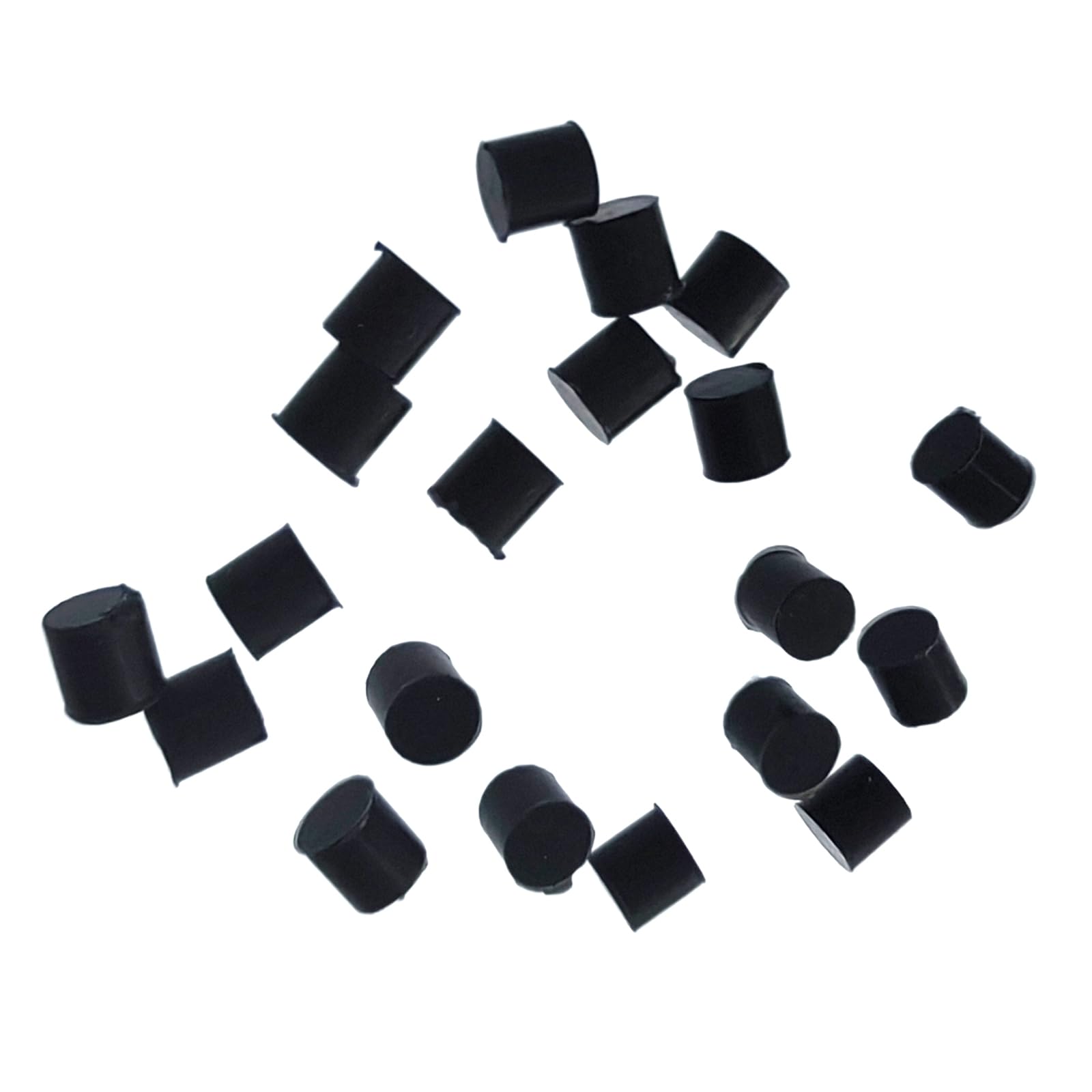 LAMDNL 20Pcs Valves Rotor Silicone Bumper Stop French Horn/Trombone Rotaries Valves Buffering Stop Silicone Pad Easy to Use, Black